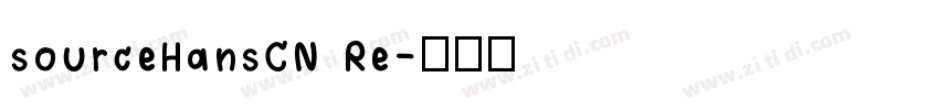sourceHansCN Re字体转换